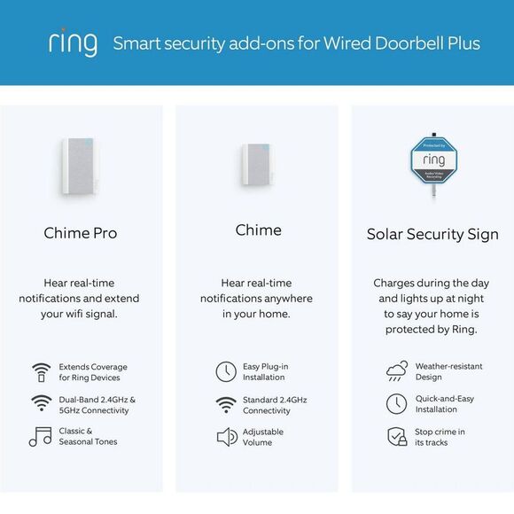 New Ring - Ring 1080p HD Smart Doorbell Motion Zones Two-Way  Silver - Picture 5 of 12